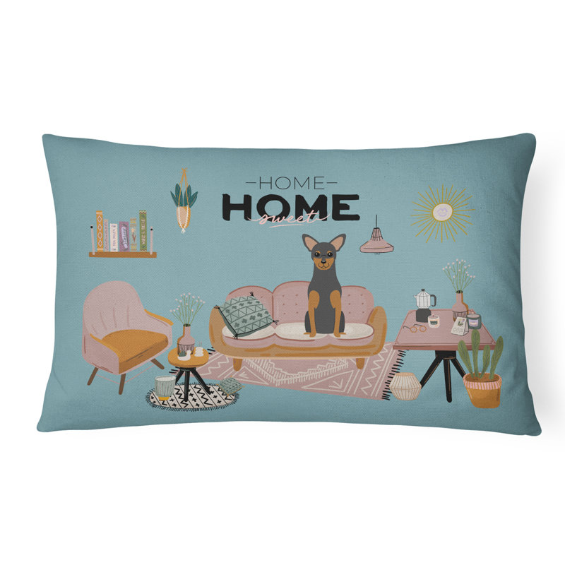  Outdoor Rectangular Pillow Cover & Insert, Manchester Terrier