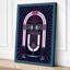 Neon Jukebox Retro - Wrapped Canvas-1356151730-1356151741