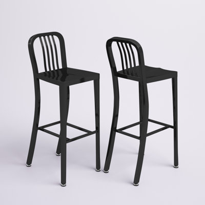 Indoor/Outdoor Commercial Grade Metal Modern Barstools (Set of 2) by Flash Furniture by Wade Logan