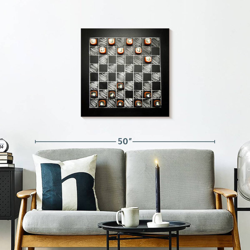 Senne Chalkboard Chess With Sushi