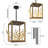 4 -Light Lantern Square / Rectangle Chandelier