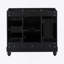 Meuble-lavabo noir 36 po (lavabo non inclus)