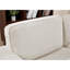  Canapé-lit 57 po en velours côtelé beige avec USB et poches latérales-1265610229