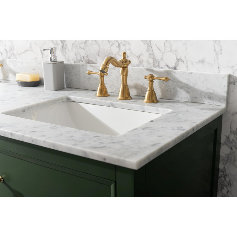 Ensemble de meuble-lavabo double 60 po Malbon, Vert Vogue