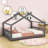 Bunche Wood House Platform Bed-1452368219-1452368212