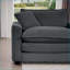 Canapé en velours côtelé gris 3 places avec repose-pieds pour petits espaces Sofas | Gris | Velours côtelé-1244126936