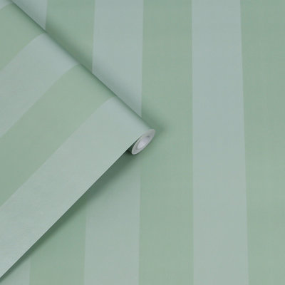 Laura Ashley, papier peint à rayures nacrées