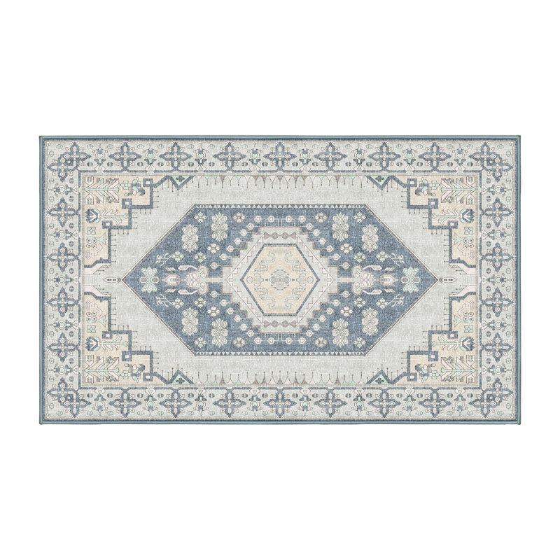 Firmino Hand Loomed Washable Oriental Indoor Rug, Runner 2' x 5'