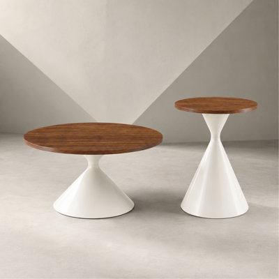 2-piece coffee round table set,multifunctional fashionable coffee table