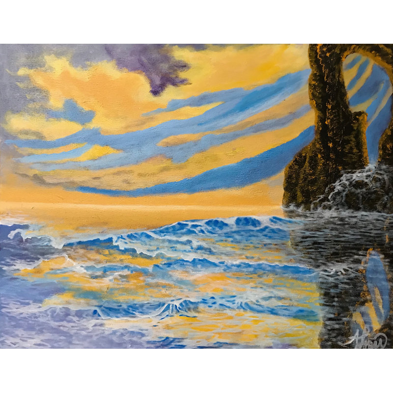 Raging Waves 002 Print by Alicia Lopez