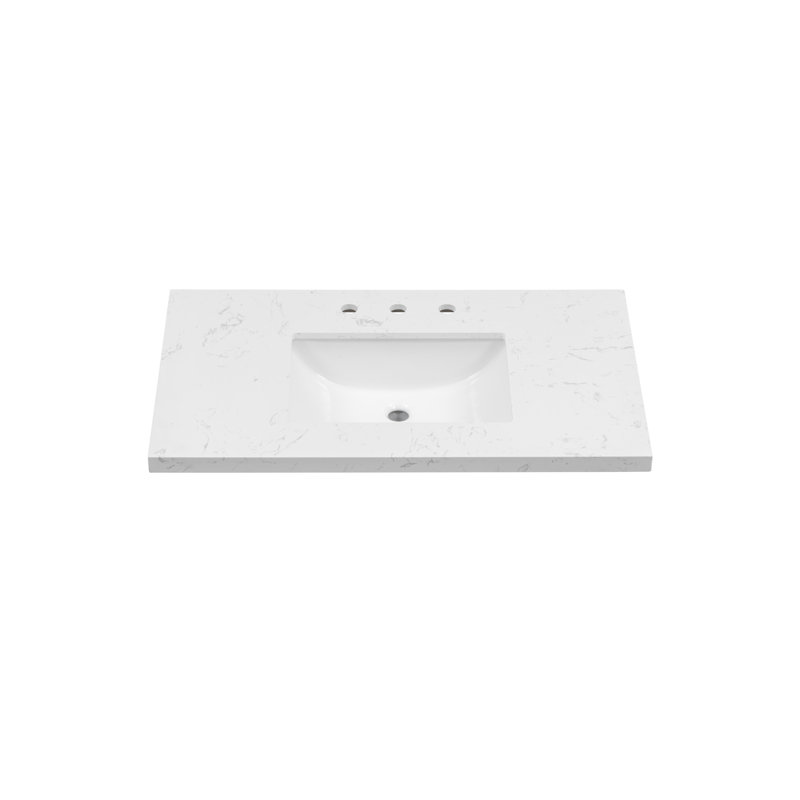 37'' Engineered Stone Vanity Top with Undermount Sink
