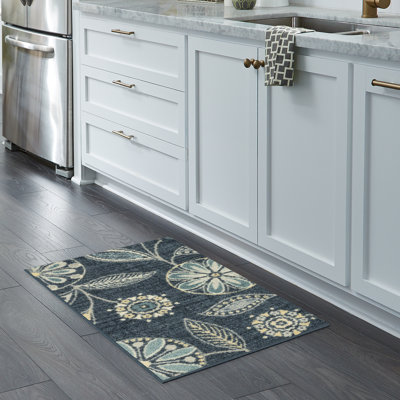 Adderley Floral Persian Blue Area Rug