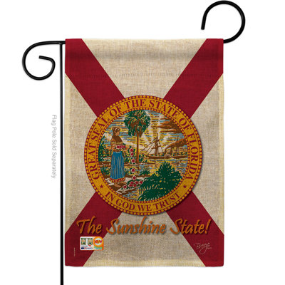Double Sided 18.5'' H x 13'' W Burlap Garden Flag