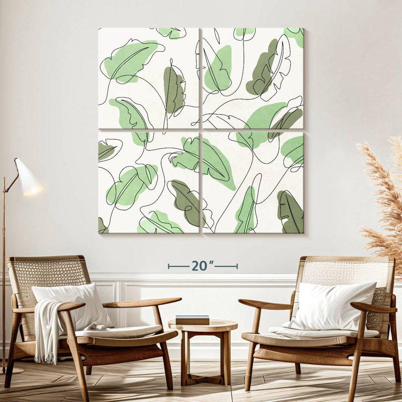 Tons de feuilles Kerner, H 57 po x l 57 po