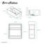 Ensemble de meuble-lavabo simple 19,5 po Pierre-1320746997