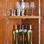 Armoire de coin 72 po avec 8 portes - Gardez vos articles organisés Finition chêne pour bureau à domicile Solution de rangement haute polyvalence Poignées en métal élégantes
