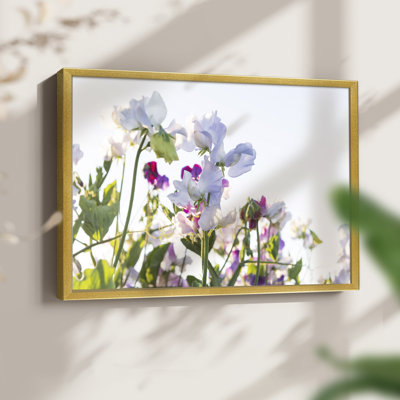 Fleurs printanières - reproduction encadrée - réversible
