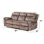 Fauteuil inclinable de luxe en velours avec table rabattable et compartiment caché deux tons - table, 3 sièges, coussins rembourrés, structure solide, capitonnage fin, coussin-786786636