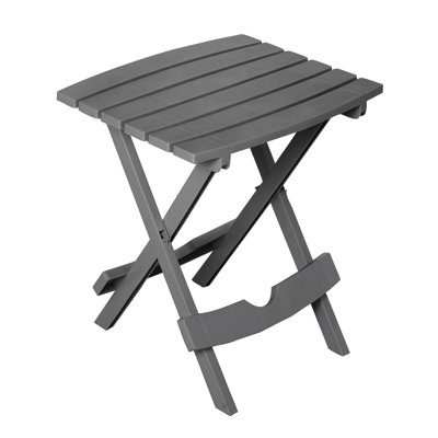 Keter Quik-Fold Side Table Durable Resin Outdoor Folding Patio End Table