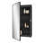  16X28 Inch Black Surface Mount Or Recessed Medicine Cabinet With Round Corner Mirror And Adjustable Shelves-1491515420