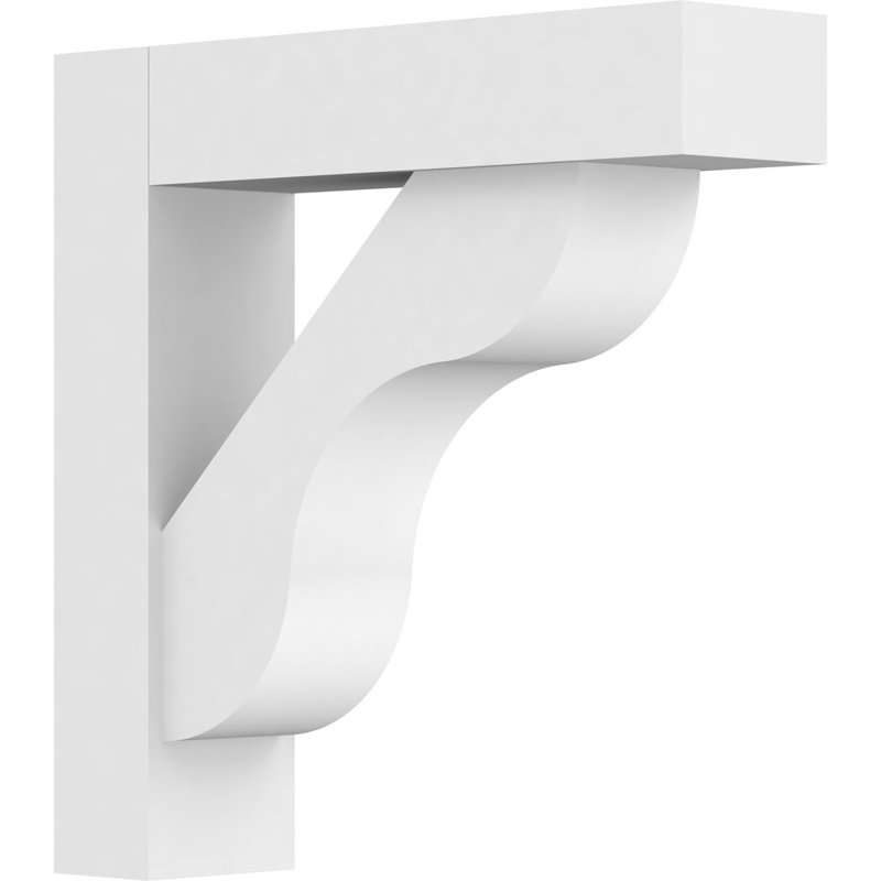 Support en uréthane standard avec extrémités en bloc de couleur caramel l 3 po x P 12 po x H 12 po