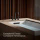 Purist® for Two Deck-Mount Bath Faucet Trim for High-Flow Valve with Lever Handles, Valve Not Included
