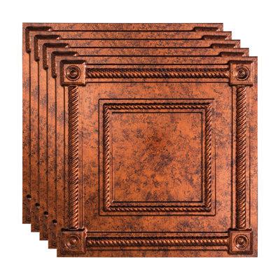 24'' L x 24'' W Textured Vinyl Drop-In Ceiling Tile