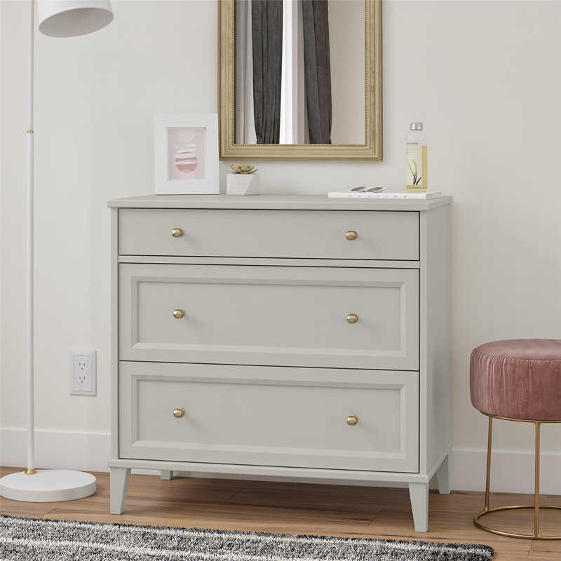 Commode 2 tiroirs avec bureau coulissant