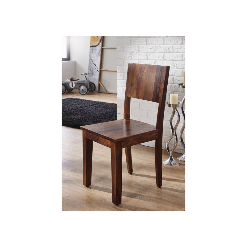 Metro Life 45cm H Solid Wood Side Chair in Brown