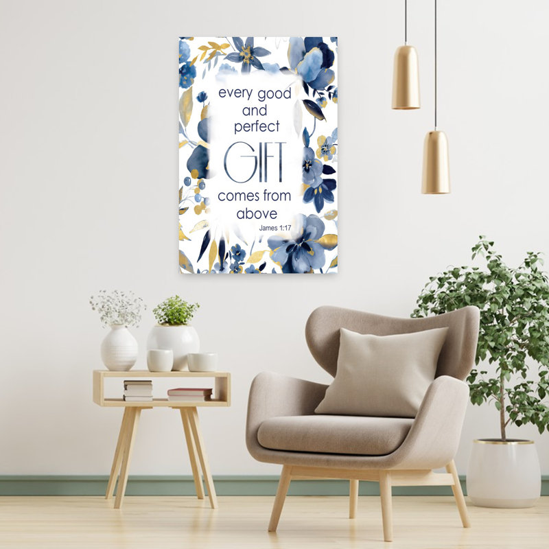 Art mural Indigo Scripture II, H 36 po x l 24 po