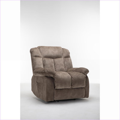 Fauteuils inclinables pour personnes âgées, fauteuil électrique moderne avec mécanisme robuste | Velours clair chameau