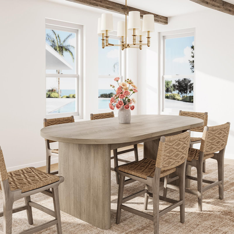 Table de salle à manger 63 ", H 29,9 po x L 62,99 po x l 31,5 po, Gris