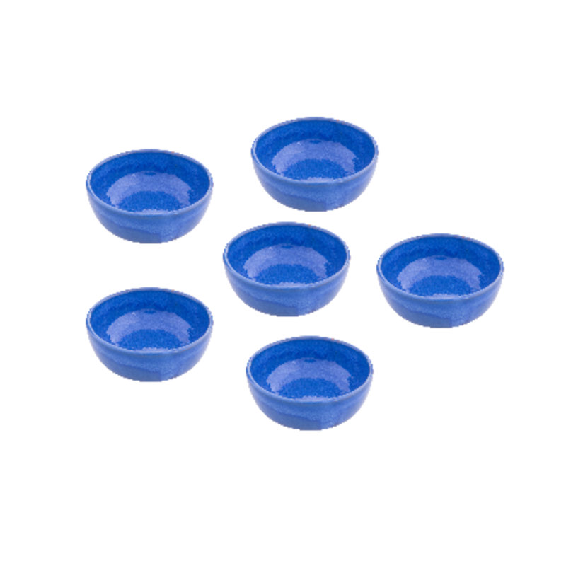 Verano Selena Handmade Ceramic Dessert Bowl, Blue