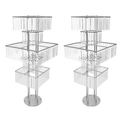 2Pcs 5-Tier Wedding Flower Stand Centerpieces
