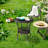 Patio Round Wicker Side Table-1141730919