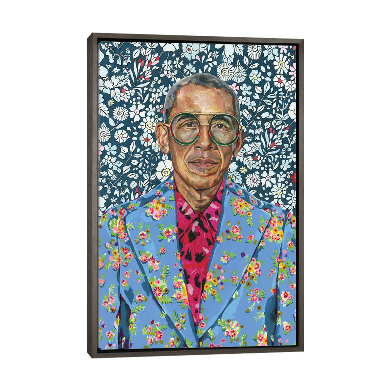 «Barack» par Heather Perry, reproduction d'art sur toile tendue, H 48 po x l 32 po x P 1,5 po