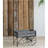 24.4X12.6X15.4" Rustic Black Trolley Cart Plant Stand, Planter