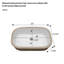 22" X 15.25" White Ceramic Undermount Bathroom Sink With Overflow