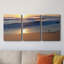 Coucher de soleil mouette - ensemble de 3 reproductions de photos sur toiles tendues-62517560
