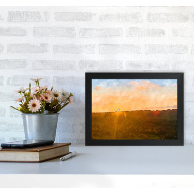 Sunset Over Dartmoor Landscape - Print
