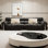 Modern in-line piano key sofa