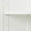 Elegant White High Wardrobe & Kitchen Cabinet with 2 Doors, 3 Partitions & 4 Spaces