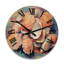 Horloge murale Expressionist Seashells Collage II-1096630812