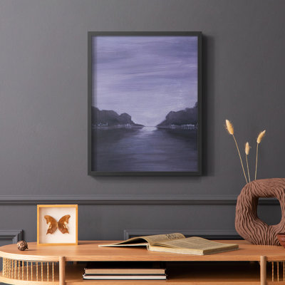 Amethyst Moonlight I Framed Print - Solid Wood