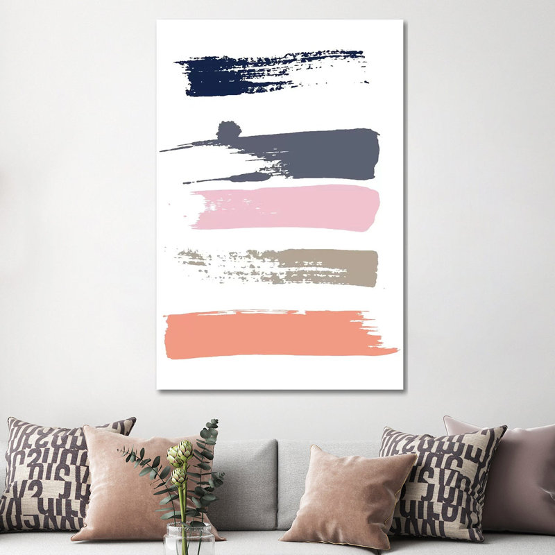 London Retro Urban Blueprint Map - Wrapped Canvas Painting, 152.5 cm H x 101.5 cm W