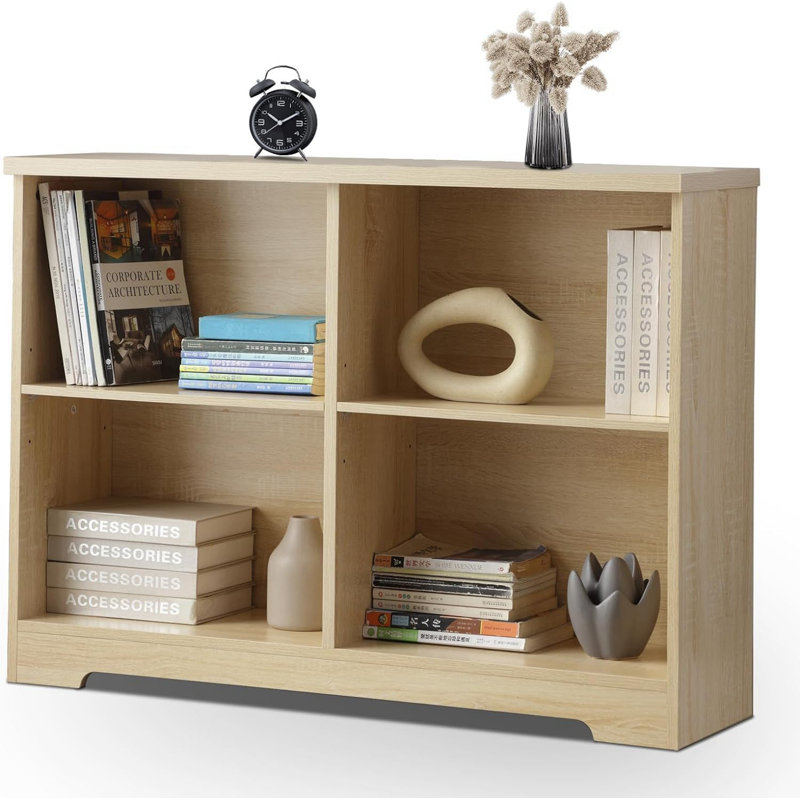 Loreena Cube Bookcase With Adjustable Shelf, Ancient Oak