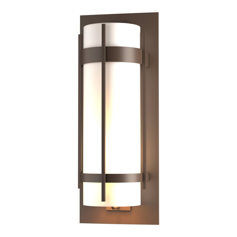 Banded Outdoor Flush Mount, Coastal Bronze, 20.8" H x 7.8" W x 6.5" D