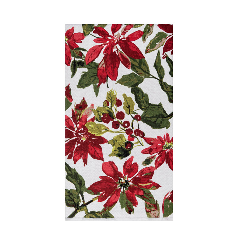 Torchon floral Poinsettia