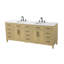 Meuble-lavabo double 84 po brun miel-1841183185