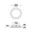 Aluminium LED Flush Mounted Sconce